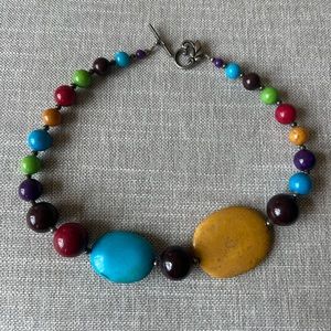 Multicolored beaded necklace - Handmade in Mexico